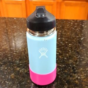 16oz Hydro Flask wide mouth, straw lid, with boot